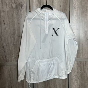 Christina Aguilera The Liberation Tour Hooded Top Sz L Pocket White Lightweight